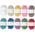Coffret 10 pelotes de fil Ricorumi Nilli Nilli arc en ciel